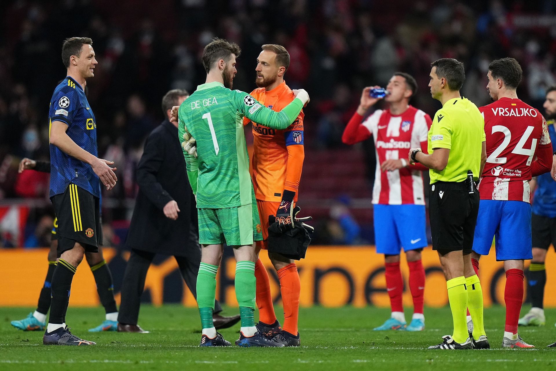 Atletico Madrid v Manchester United: Round Of Sixteen Leg One - UEFA Champions League